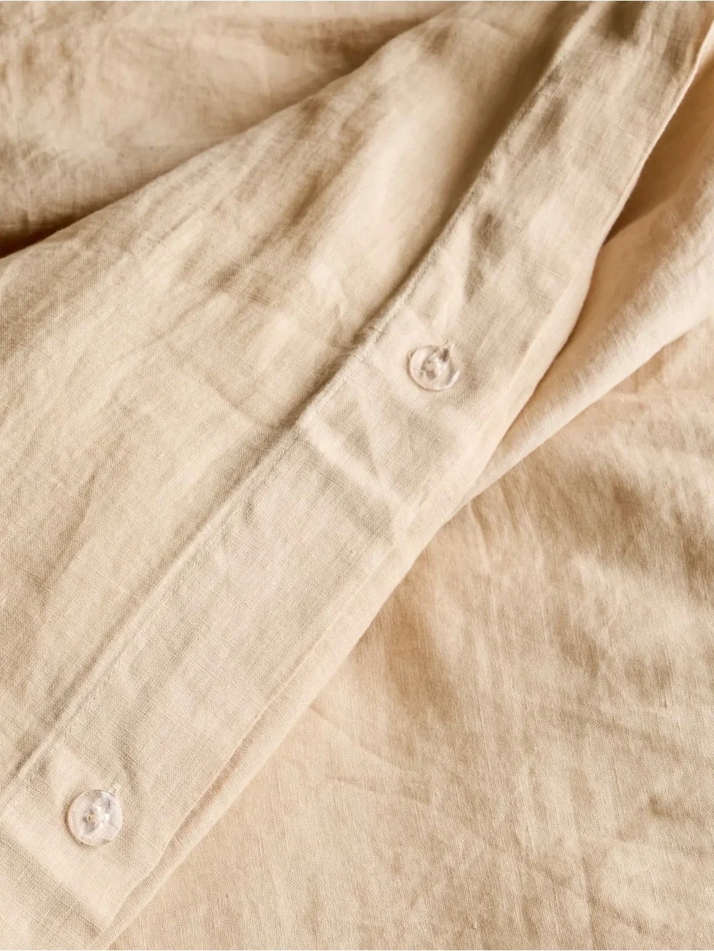 Quince NWOT European Linen Duvet Cover Set in Oat Queen 790